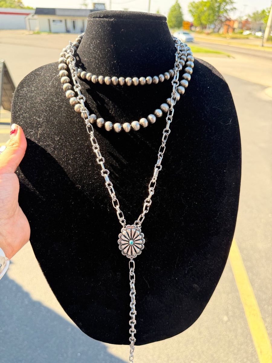 3 Stack with Chain Necklace