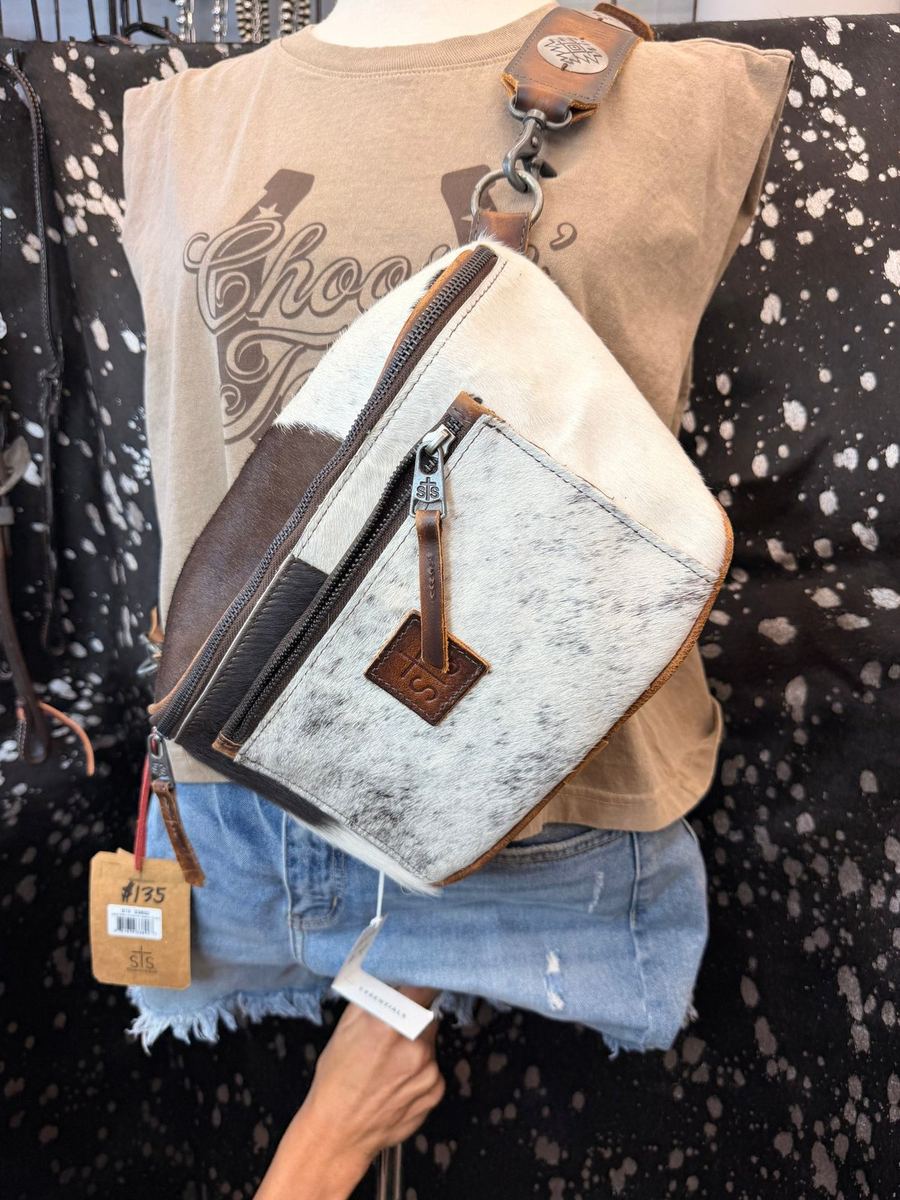 Cowprint Cross Body Bag