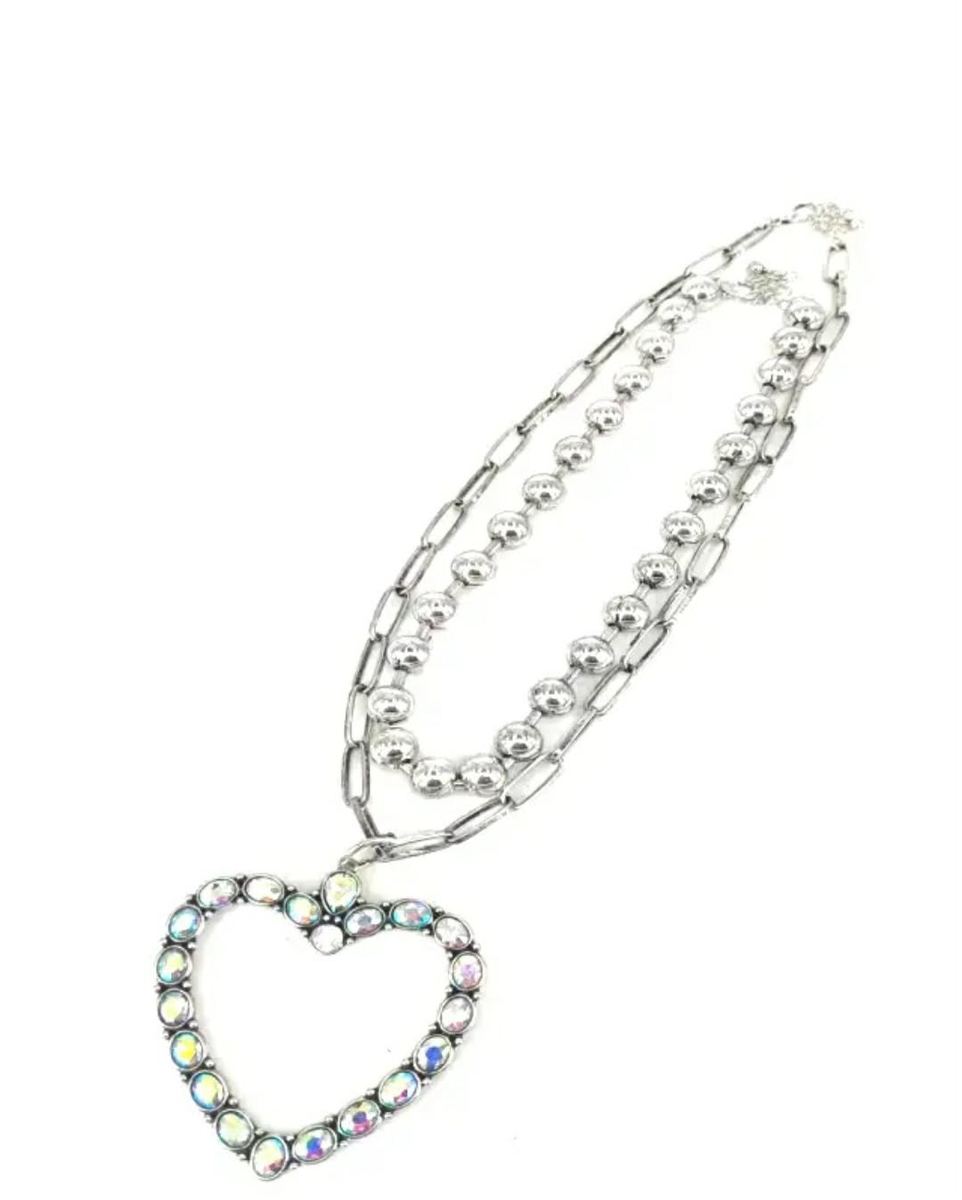 Heart Stacked Necklace