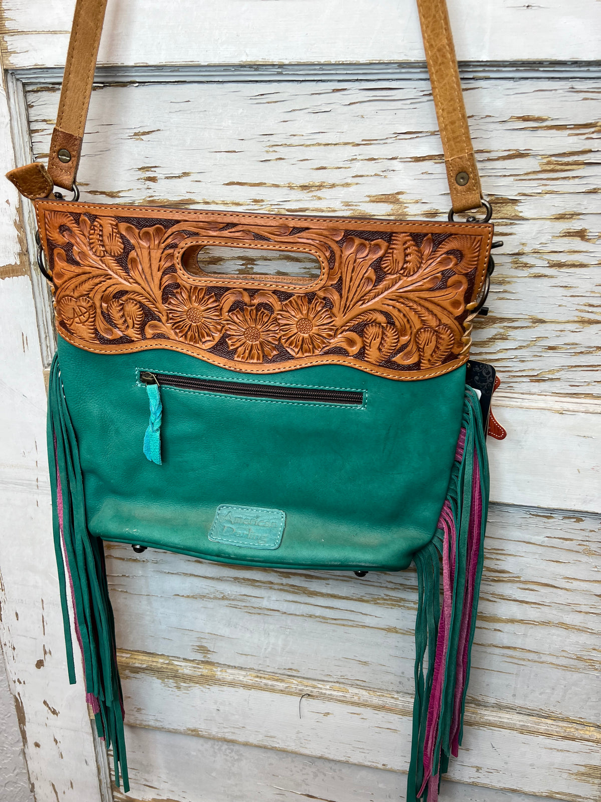 Rainbow Cowhide Purse, view 2