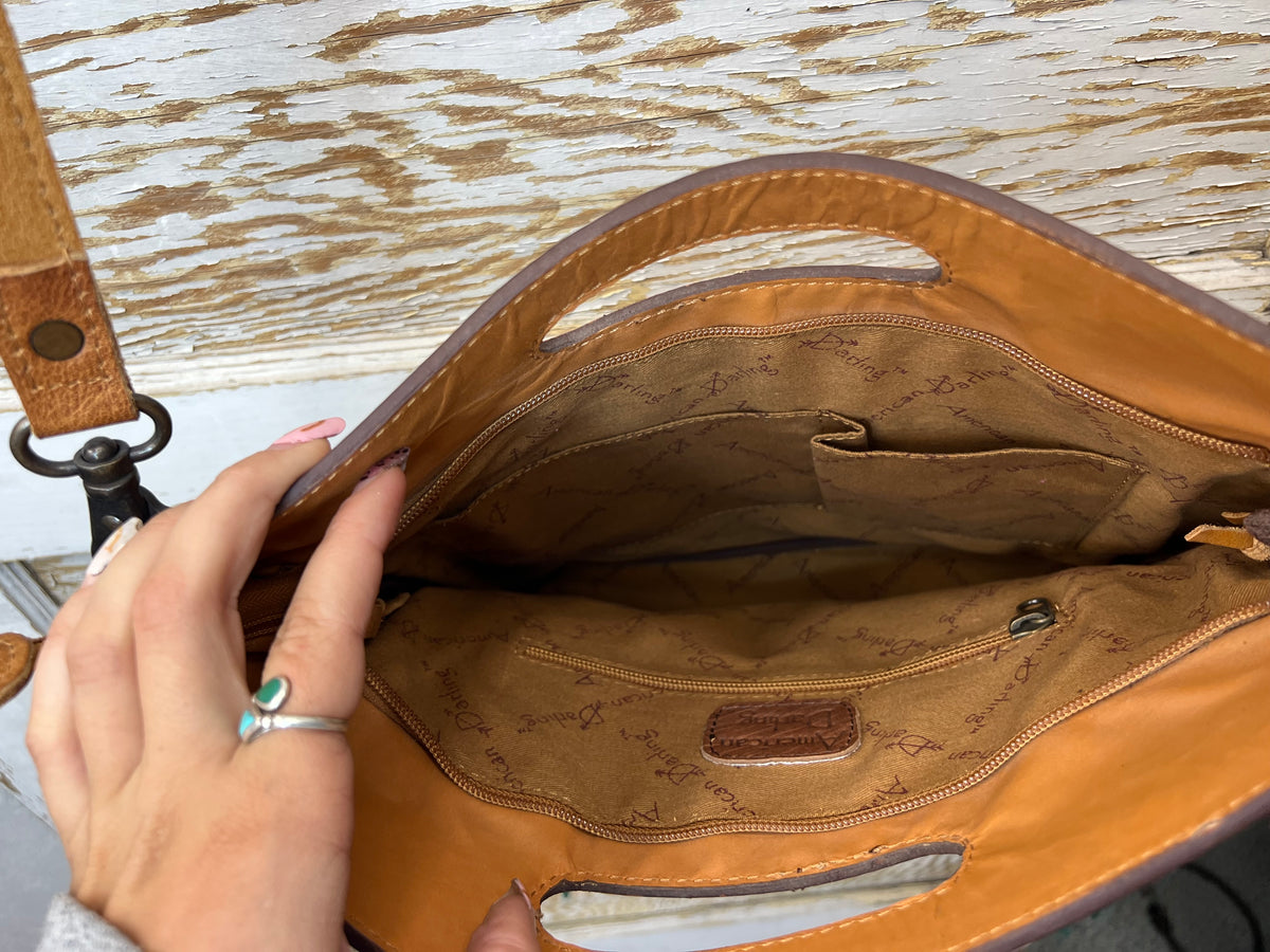 Rainbow Cowhide Purse, view 3