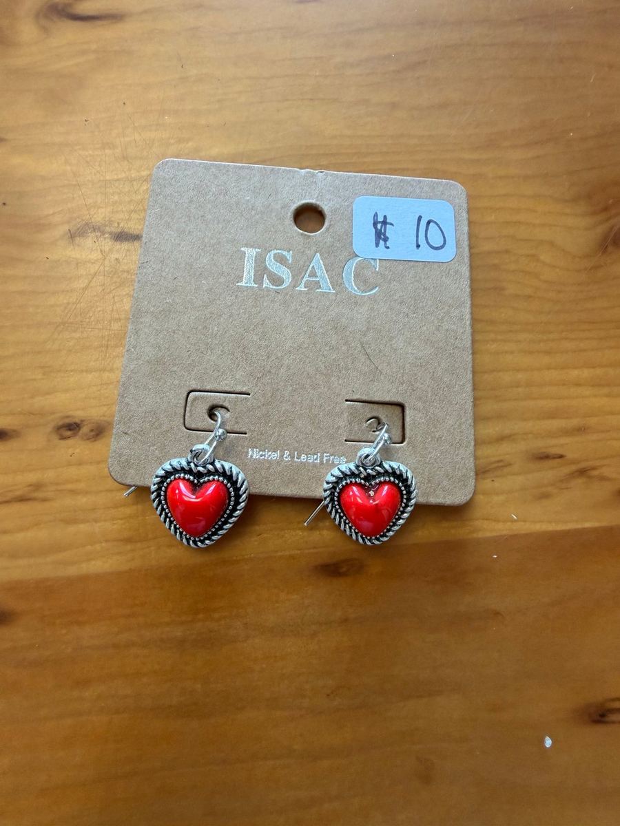 Red Heart Earrings