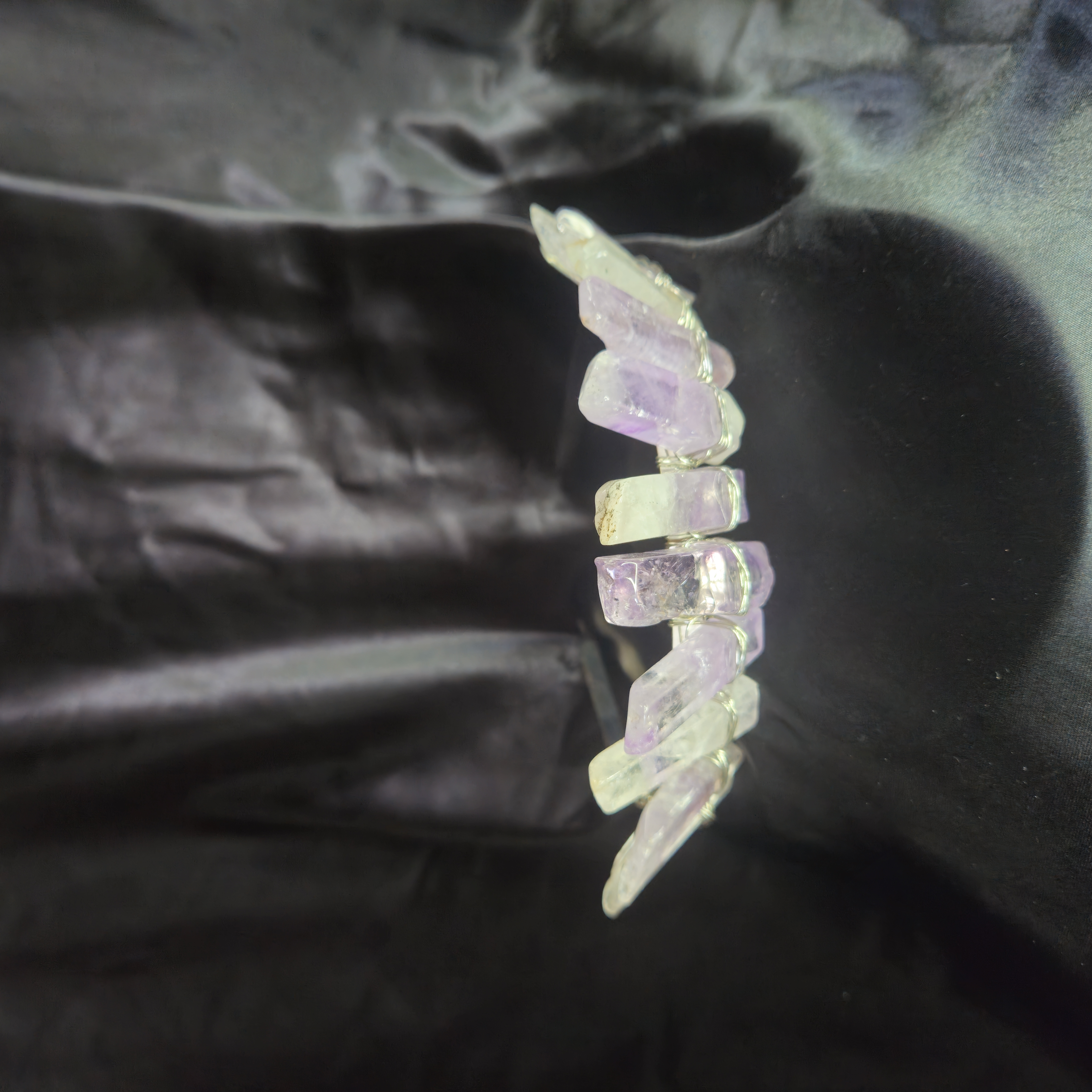 Quartz Crystal Tiara — Clear Violet