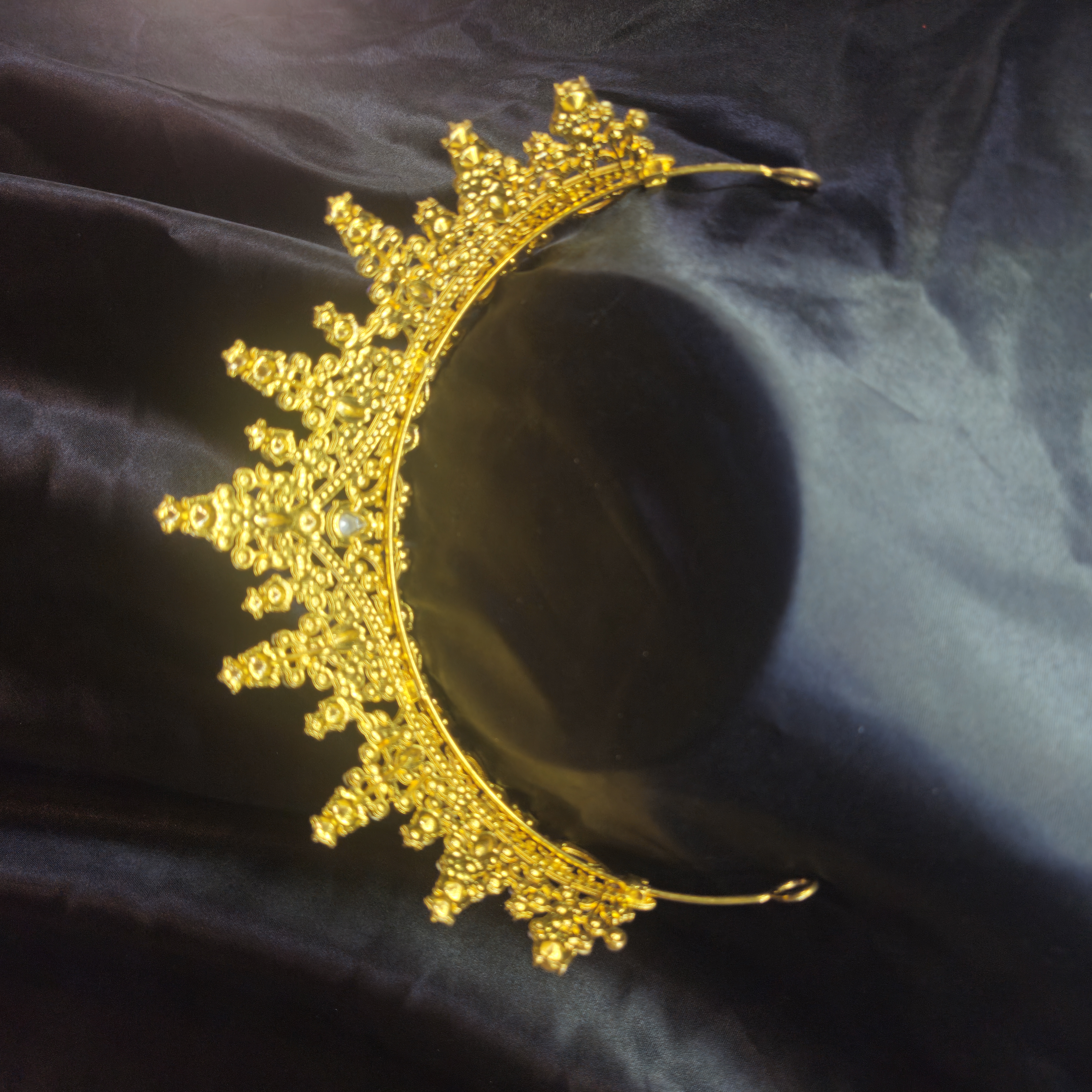 Spiked Tiara — Warm Yellow-Gold Finish